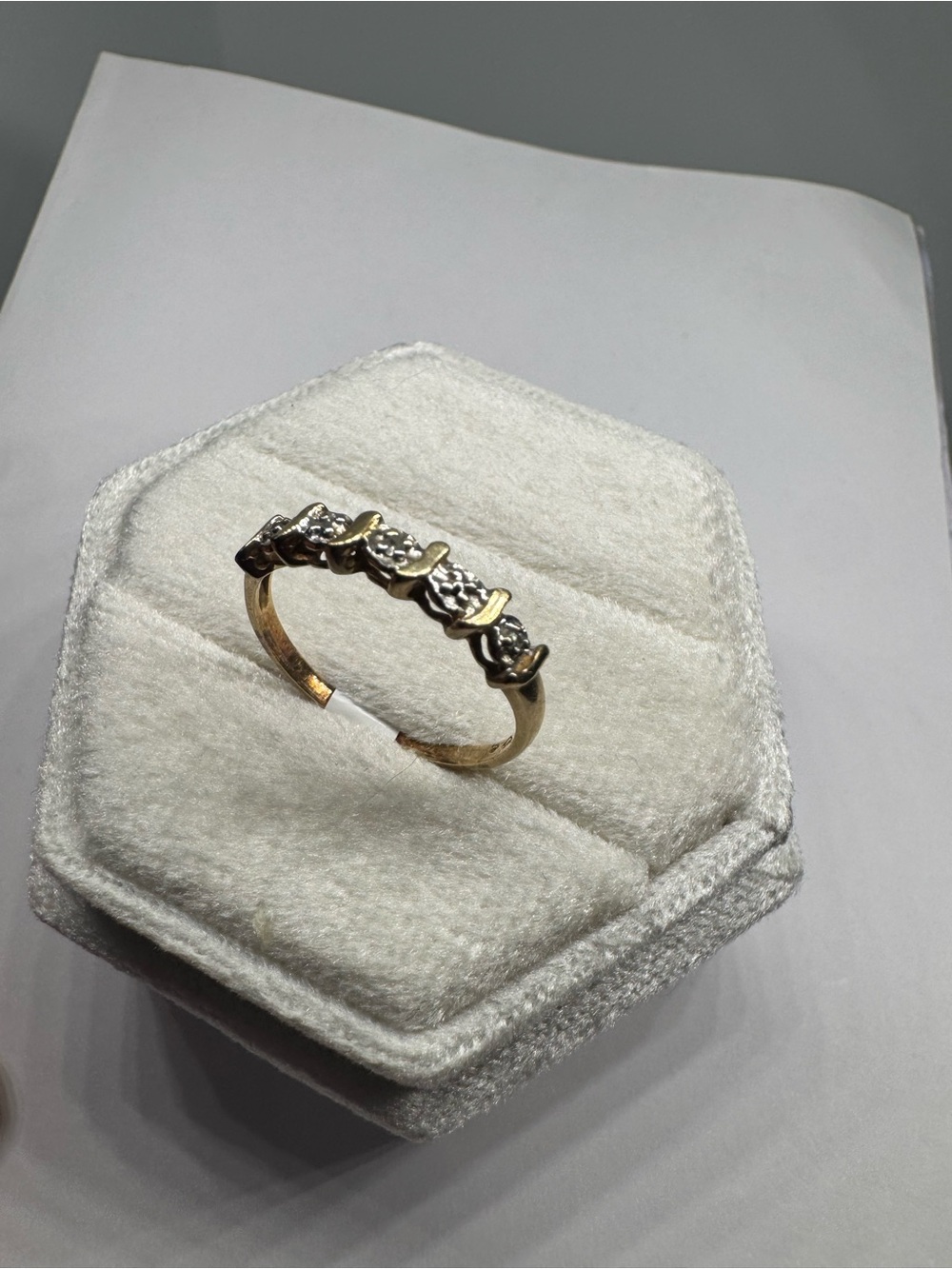 Vintage 10K Yellow Gold Natural Diamond Ring Size 6.5 | Fine Jewelry - Picture 7 of 14